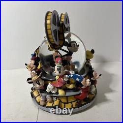Walt Disney Studios Musical Snow Globe Mickey Mouse Through The Years Withorig Box