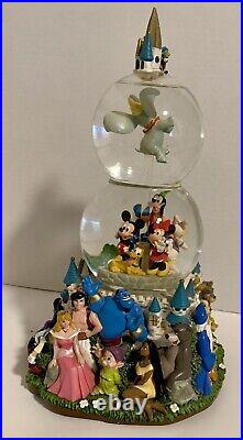 Walt Disney World 14 Musical Lite-Up Snow Globe A Magical Gathering RARE
