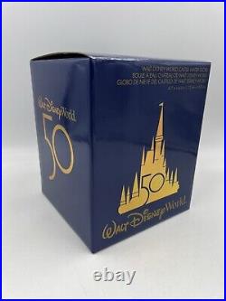 Walt Disney World 50th Anniversary Cinderella Castle Water Musical Snow Globe