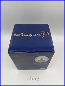 Walt Disney World 50th Anniversary Cinderella Castle Water Musical Snow Globe