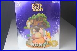 Winnie The Pooh Disney Store Music Snow Globe Rumbly in My Tumbly with Box RARE