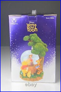 Winnie The Pooh Disney Store Music Snow Globe Rumbly in My Tumbly with Box RARE