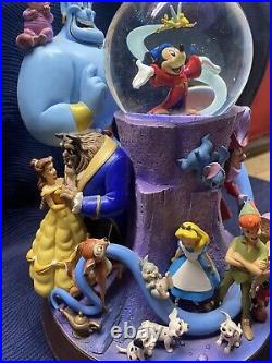 Wonderful World Of Disney Snow Globe Music Box-Friend Like Me-1992-Vintage