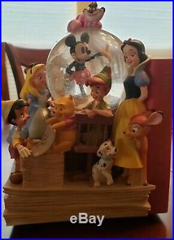 Wonderful World Of Disney Snow Globe Musical Book Ends Volume I and II