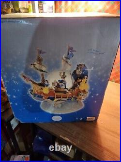 World of Disney Magical Gathering Ship A Whole New World Musical Snow Globe