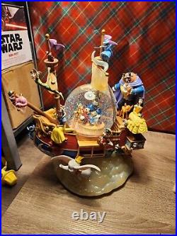 World of Disney Magical Gathering Ship A Whole New World Musical Snow Globe