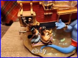 World of Disney Magical Gathering Ship A Whole New World Musical Snow Globe