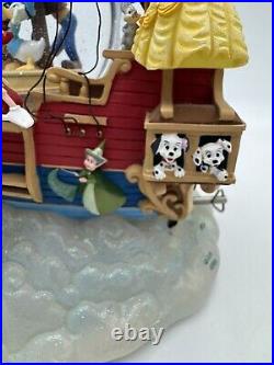 World of Disney Magical Gathering Ship A Whole New World Musical Snow Globe